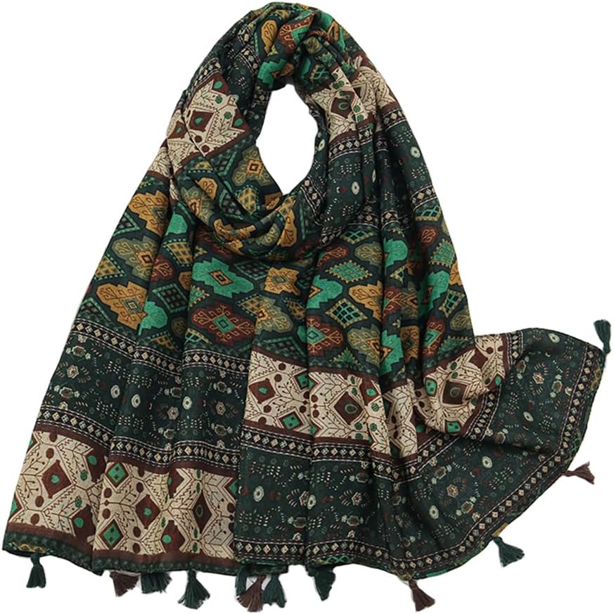 Lightweight Scarves Fashion Flowers Print Women Wrap Scarf Head Shawl