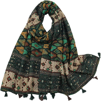 Lightweight Scarves Fashion Flowers Print Women Wrap Scarf Head Shawl