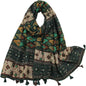 Lightweight Scarves Fashion Flowers Print Women Wrap Scarf Head Shawl