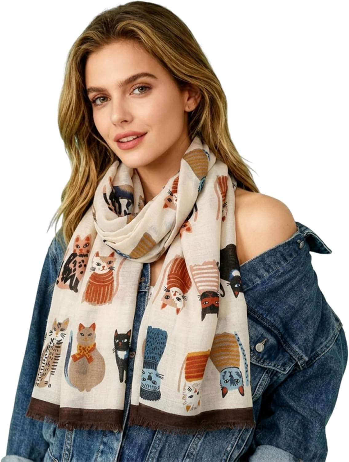 Lightweight Scarves Fashion Flowers Print Women Wrap Scarf Head Shawl