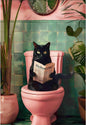 Black Cat Paint by Numbers Kit for Adults Beginner (Without Frame)