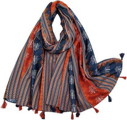 Lightweight Scarves Fashion Flowers Print Women Wrap Scarf Head Shawl