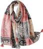 Lightweight Scarves Fashion Flowers Print Women Wrap Scarf Head Shawl