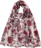 Lightweight Scarves Fashion Flowers Print Women Wrap Scarf Head Shawl