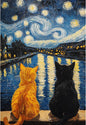 Black Cat Paint by Numbers Kit for Adults Beginner (Without Frame)