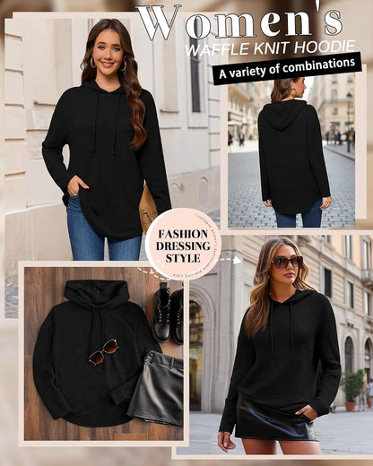 Women Plus Size Sweatshirt. Lightweight Hoodies. Long Sleeve Pullove