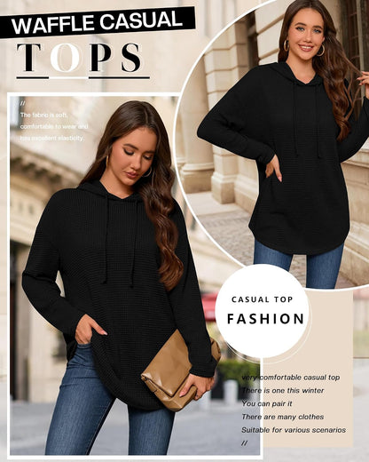 Women Plus Size Sweatshirt. Lightweight Hoodies. Long Sleeve Pullove