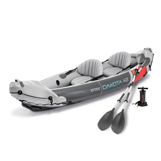 Intex Dakota K2 Open-Box 2-Person Inflatable Kayak – Includes Oars &amp; Hand Pump (2026)