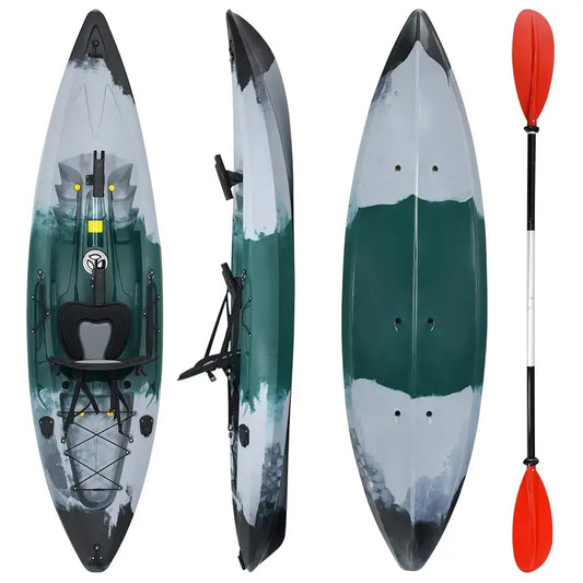 Sit-on-Top Recreational Kayak – 9.7 ft Single-Person Fishing &amp; Touring Model